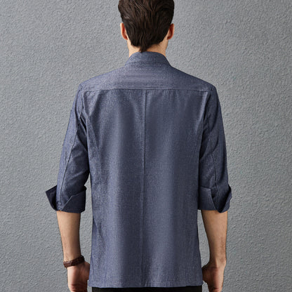 Three-Quarter Sleeve Chef Suit – Moisture-Wicking Unisex Kitchen Uniform