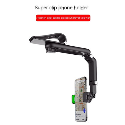 Universal Car Phone Mount – Multifunctional Dashboard & Clip Bracket, 4 Styles
