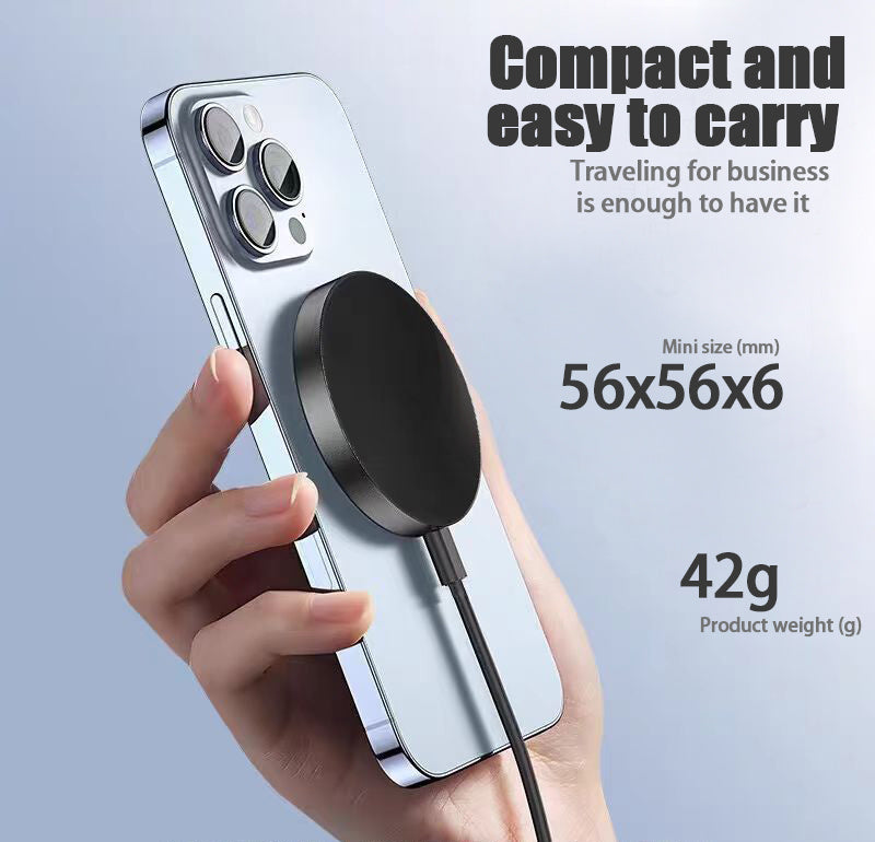 Qi2 Magnetic Wireless Charger – 15W Fast Charging Pad for iPhone 12–16