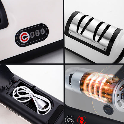 USB Rechargeable Electric Knife Sharpener — 3-Stage, Adjustable