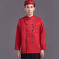 Chef Uniform with Gray Trim – Breathable Linen-Cotton Kitchen Jacket, Long & Short Sleeve