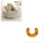 Round Plush Pet Bed — Warm Winter Bed for Cats & Dogs