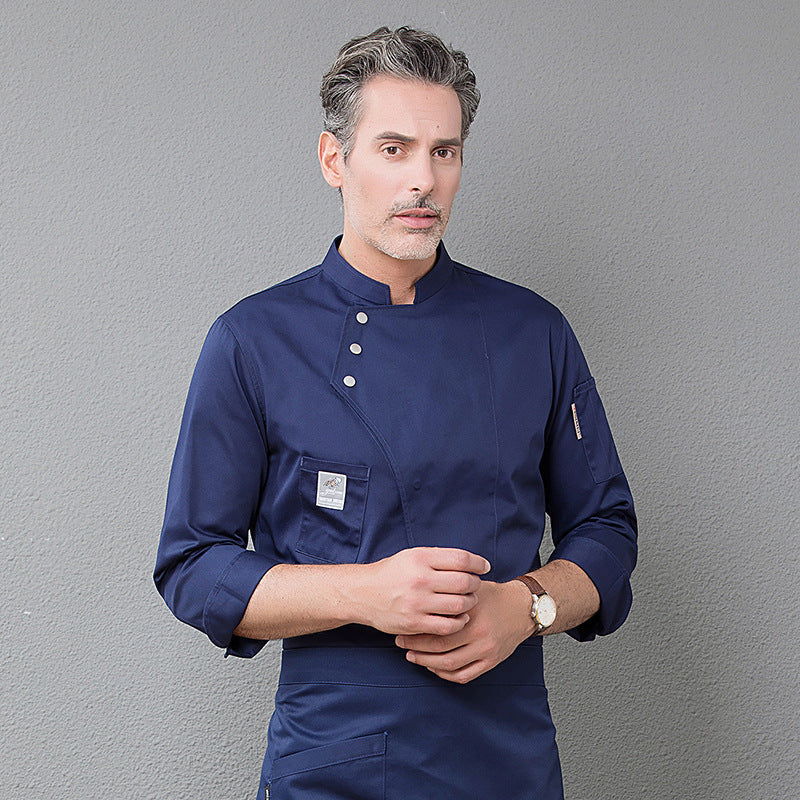 Fire-Resistant Chef Jacket – Professional Kitchen Workwear | 4 Colors, M–4XL