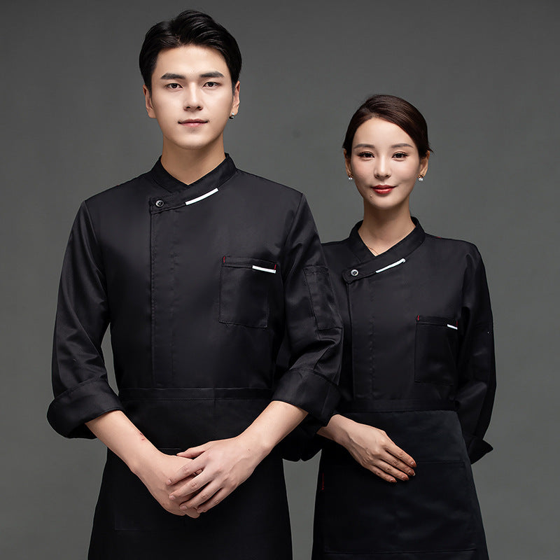Long Sleeve Chef Jacket – Warm & Professional Kitchen Uniform for Men