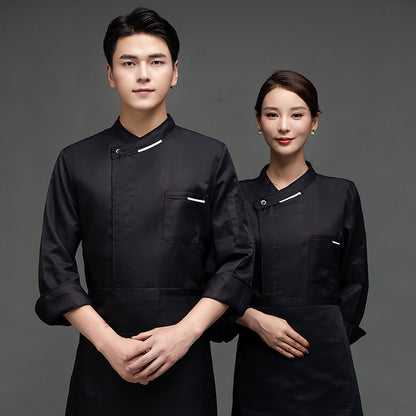 Long Sleeve Chef Jacket – Warm & Professional Kitchen Uniform for Men