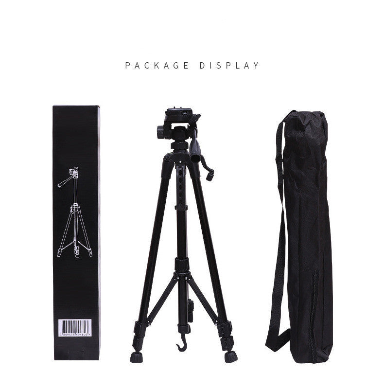 Portable Camera Tripod – 3D Pan-Tilt Head, Aluminum, 4.4–11 lb Capacity, Carrying Bag