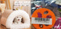 Plush Pet Nest Bed — Semi-Enclosed, 6 Styles, M & L