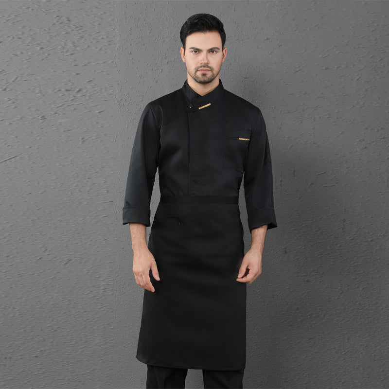 Men's & Women's Long-Sleeve Chef Coat – Restaurant & Catering Kitchen Uniform