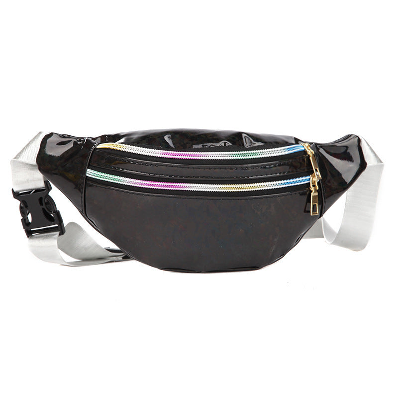 Sequin Holographic Shoulder Bag – Women’s PU Leather Dumpling Crossbody Purse
