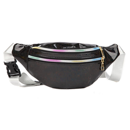 Sequin Holographic Shoulder Bag – Women’s PU Leather Dumpling Crossbody Purse