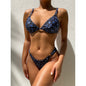 Women's Floral Print Bikini Set | Padded Two-Piece Swimsuit