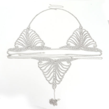 Women's Body Chain Lingerie Set | Bra & Thong
