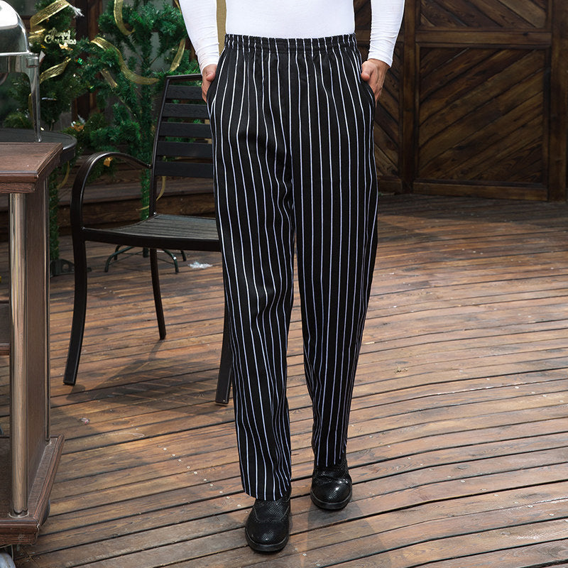 Stretch Chef Pants – Elastic Waist Kitchen Work Pants | 11 Patterns, L–5XL