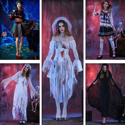 Women's Halloween Costume Set | Bride, Vampire, Zombie & More Styles