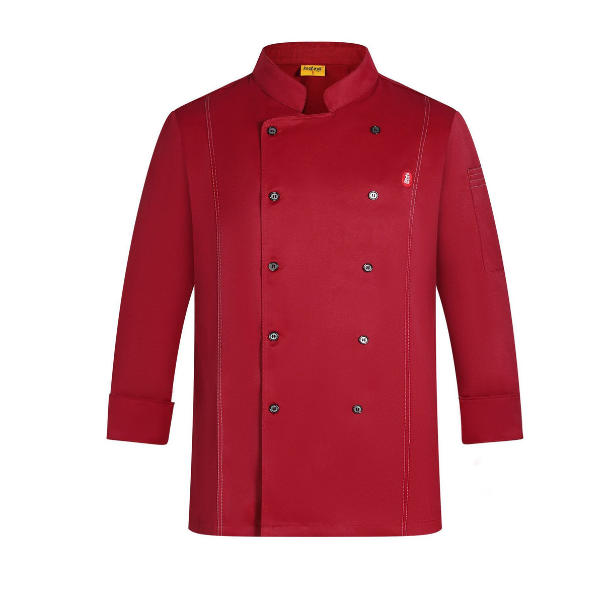 Men's Long Sleeve Chef Coat – Cotton Kitchen & Baking Jacket | 4 Colors