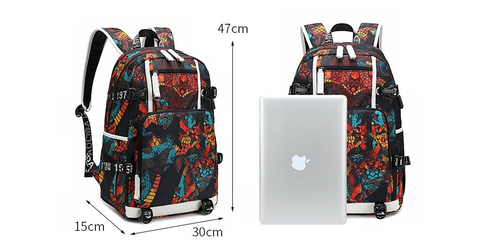 Kids & Teen School Backpack – Waterproof Oxford Bag for Middle School