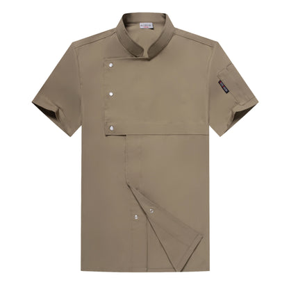 Premium Short-Sleeve Chef Uniform – Moisture-Wicking Professional Kitchen Coat