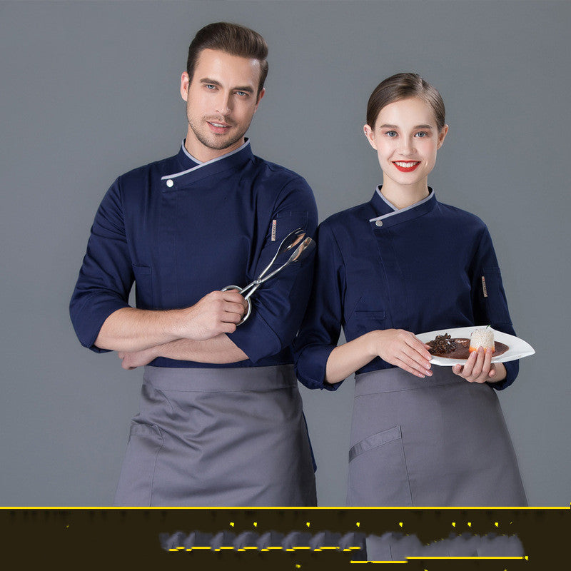 Chef & Baker Work Jacket – Cotton Kitchen Uniform for Hotel, Bakery & Restaurant | 4 Colors