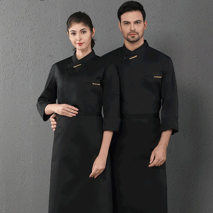 Men's & Women's Long-Sleeve Chef Coat – Restaurant & Catering Kitchen Uniform