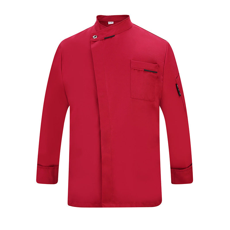 Long Sleeve Chef Jacket – Warm & Professional Kitchen Uniform for Men