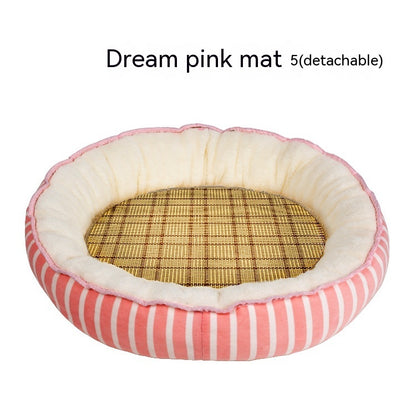 Cat & Dog Nest Bed — All-Season, 14 Prints, Sizes S–XXL