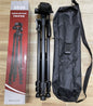 Portable Camera Tripod – 3D Pan-Tilt Head, Aluminum, 4.4–11 lb Capacity, Carrying Bag