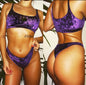 Women's Velvet Two-Piece Bikini Set | Soft Swimsuit in 4 Colors