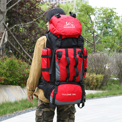 Water-Repellent Nylon Hiking Backpack – Lightweight Soft-Frame Outdoor Pack
