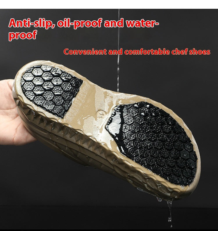 Men's Non-Slip Chef Shoes – Lightweight EVA Clogs for Kitchen & Work
