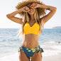 Front Cross Lace-Up Bikini Set — Gradient, 5 Colors, S–XL