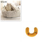 Round Plush Pet Bed — Warm Winter Bed for Cats & Dogs