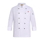 Men's Long Sleeve Chef Coat – Cotton Kitchen & Baking Jacket | 4 Colors