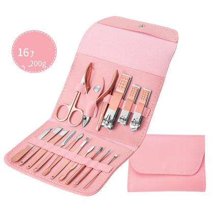 Stainless Steel Nail Care & Manicure Set — 7 to 20 Pieces