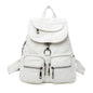 Women's Washed Vegan Leather Large Backpack – 14" Laptop Compatible