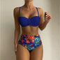 Women's Bikini Set – Spaghetti Strap Two-Piece Swimsuit with Underwire Support
