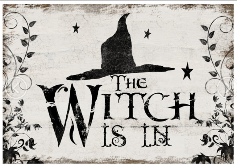 Halloween Hanging Decoration Signs – Spooky Wooden Wall Decor for Home & Yard