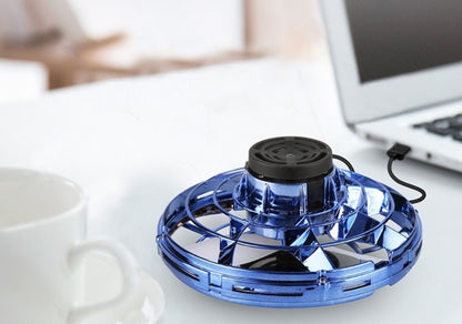 LED Fingertip Gyro Spinner Toy – Flying UFO Drone for Kids