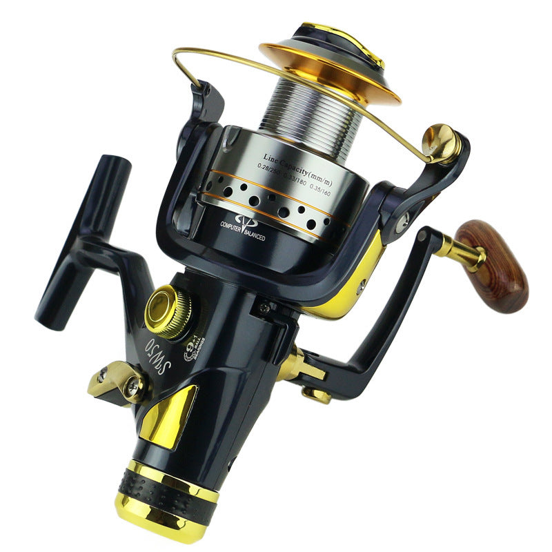 SW50 / SW60 Spinning Fishing Reel – Metal Spool Open Face Reel with Front & Rear Brake