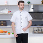 Chef Apron & Short Sleeve Top Set – Moisture-Wicking Unisex Kitchen Uniform
