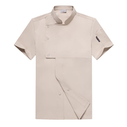 Premium Short-Sleeve Chef Uniform – Moisture-Wicking Professional Kitchen Coat