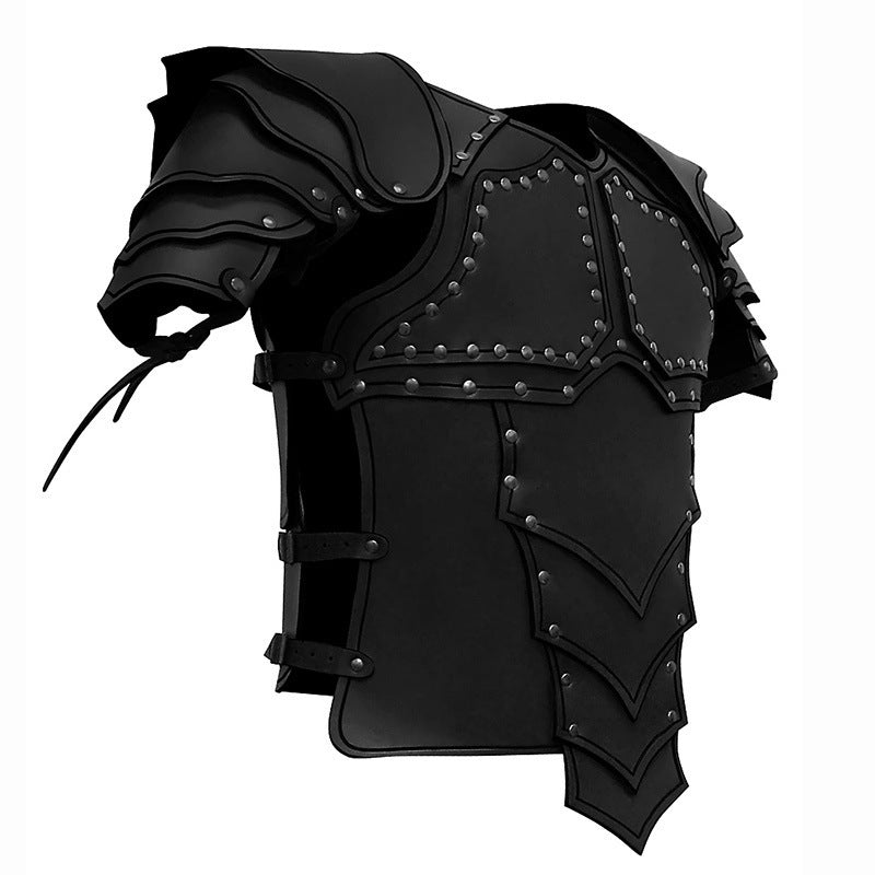 Men's Samurai Armor Cosplay Costume – Synthetic Leather Fantasy Suit