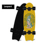 Fishtail Maple Skateboard — 21 Graphic Designs, 28" Deck