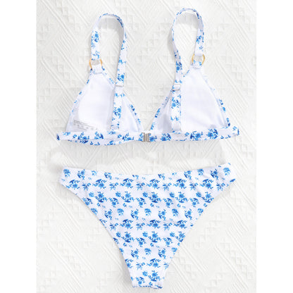 Women's Floral Print Bikini Set | Padded Two-Piece Swimsuit