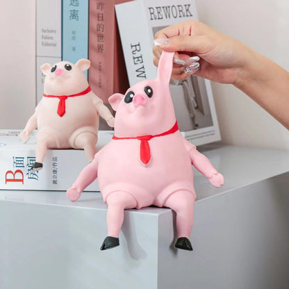 Cute Pig Squeeze Stress Toy – Squishy Piggy Sensory Relief Gift for Kids & Adults
