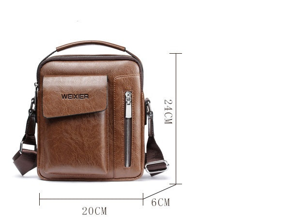 Women's Vertical PU Leather Handbag – Structured Top Handle Bag for Work & Everyday