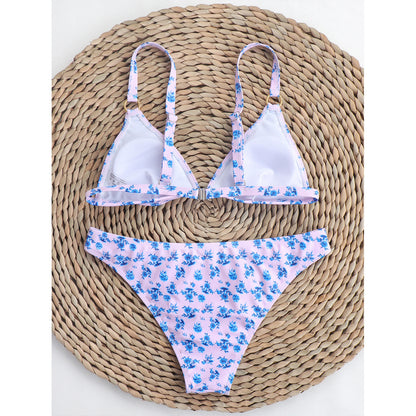 Women's Floral Print Bikini Set | Padded Two-Piece Swimsuit