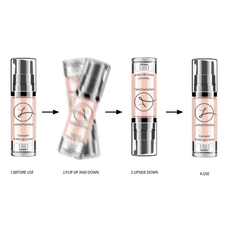 Full Coverage Liquid Foundation & Concealer — 6 Shades