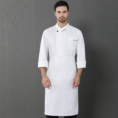 Men's & Women's Long-Sleeve Chef Coat – Restaurant & Catering Kitchen Uniform