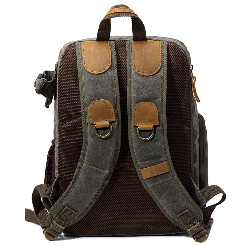 Waterproof Canvas Camera Backpack – DSLR/SLR Bag for Men & Women