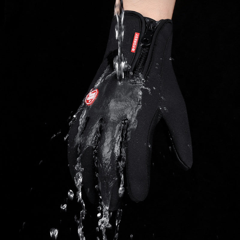 Winter Gloves Touch Screen Riding Motorcycle Sliding Waterproof Sports Fleece